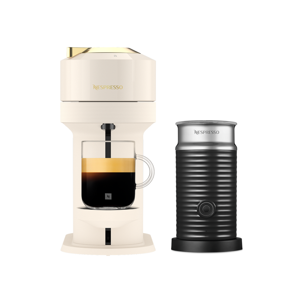 Vertuo Next Full White & Gold Bundle